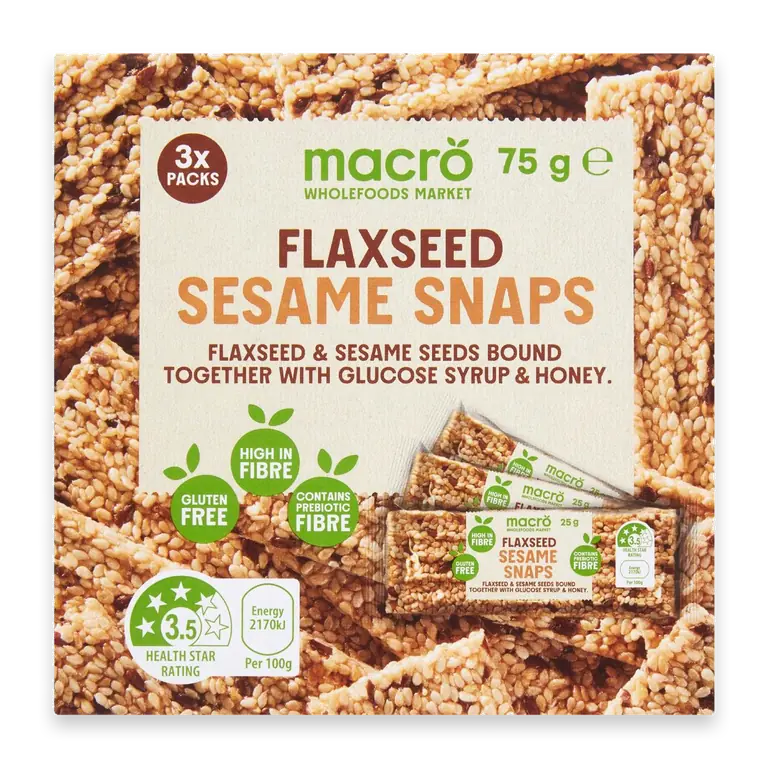 Flaxseed Sesame Snaps
