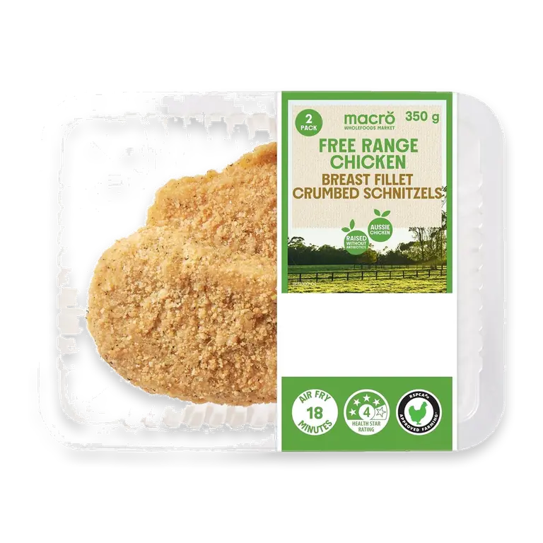 Free Range Chicken Schnitzel