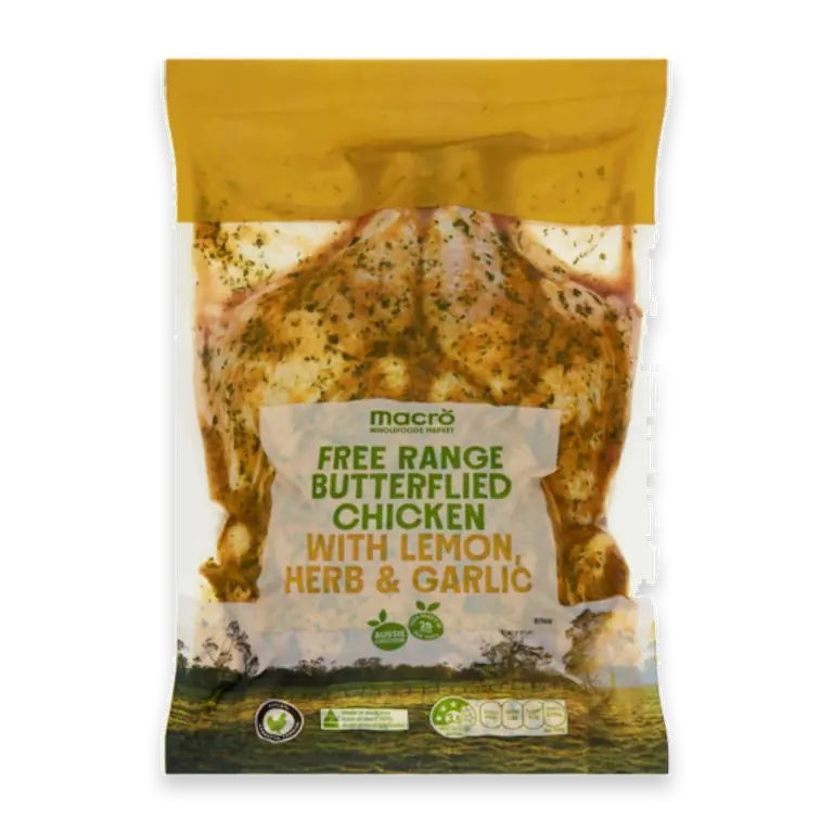 Free Range Chicken Splits Lemon & Garlic