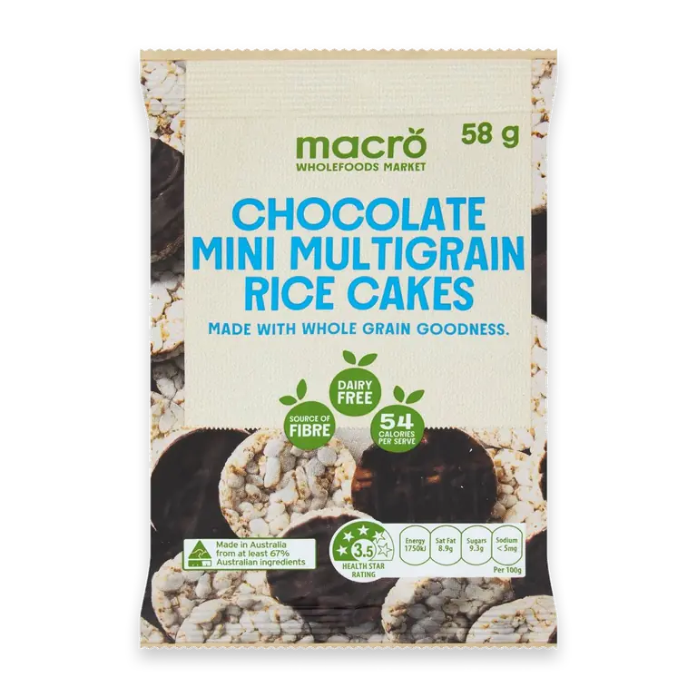 Mini Multigrain Rice Cakes Chocolate