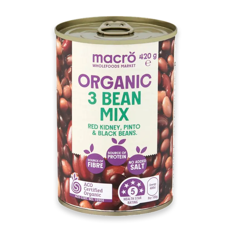 Organic 3 Bean Mix
