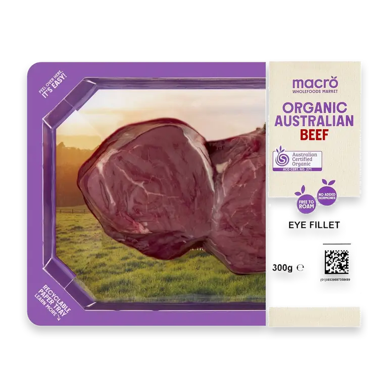Organic Australian Beef Eye Fillet Steak