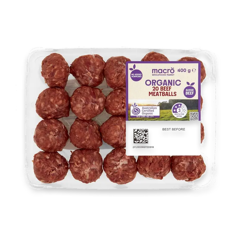 Organic Classic Beef Meatballs
