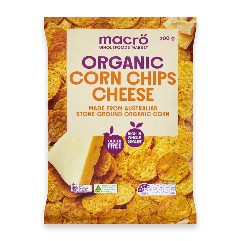 Organic Corn Chips Cheese