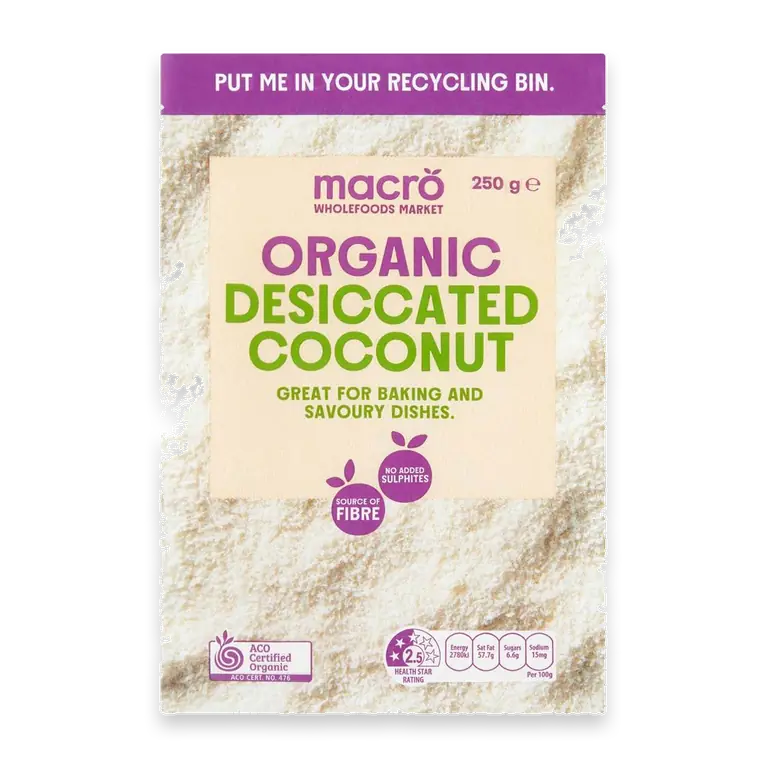 Organic Desiccated Coconut