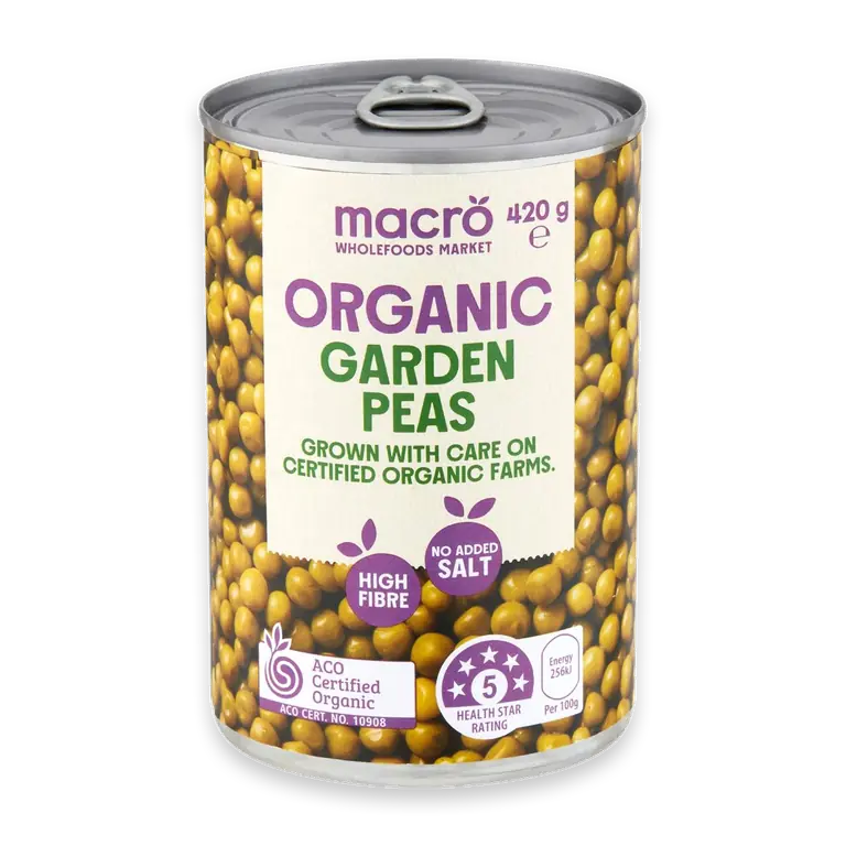 Organic Garden Peas