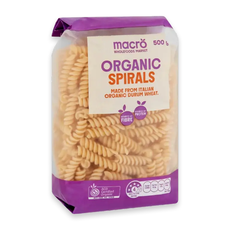 Organic Spirals Pasta