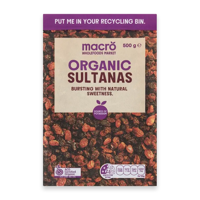 Organic Sultanas