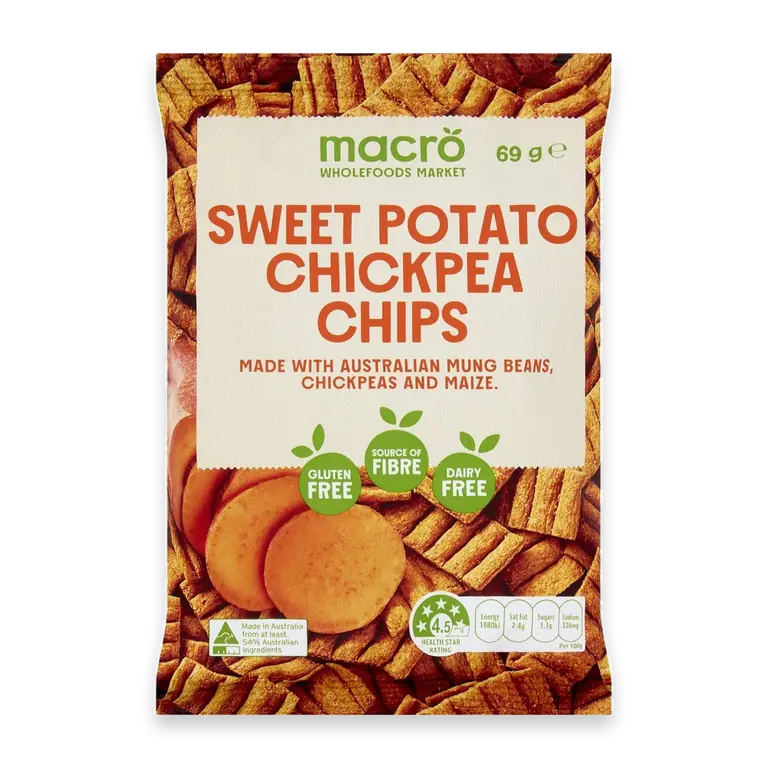 Sweet Potato Chickpea Chips