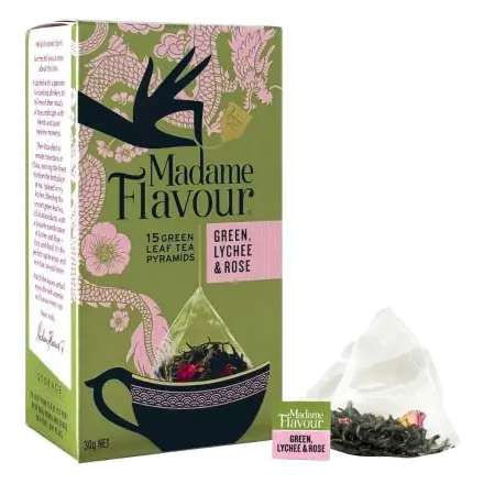 Flavour Green Lychee Rose Pyramids