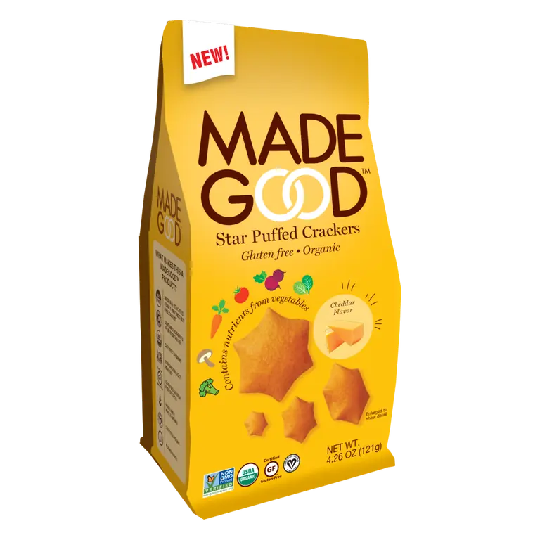 Cheddar Flavor Star Puffed Crackers