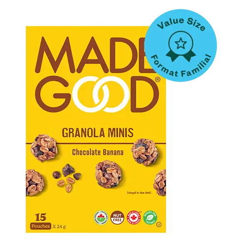 Organic Granola Minis Chocolate Banana Value Size 15 x 24 g