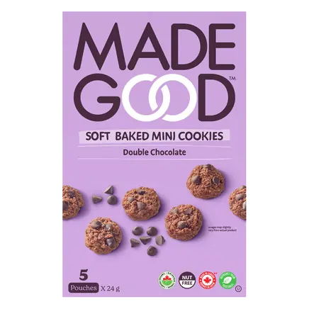 Organic Mini Cookies Soft Baked Double Chocolate 5 x 24 g