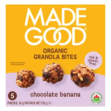 MadeGood Organic Granola Minis Chocolate Banana 5 x 24 g