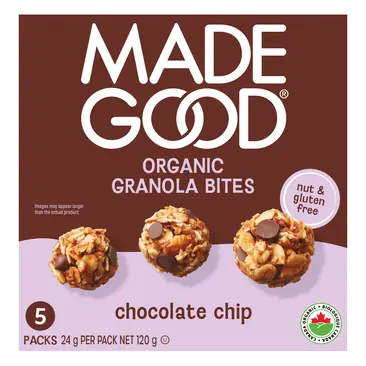 MadeGood Organic Minis Granola Chocolate Chip 5 x 24 g