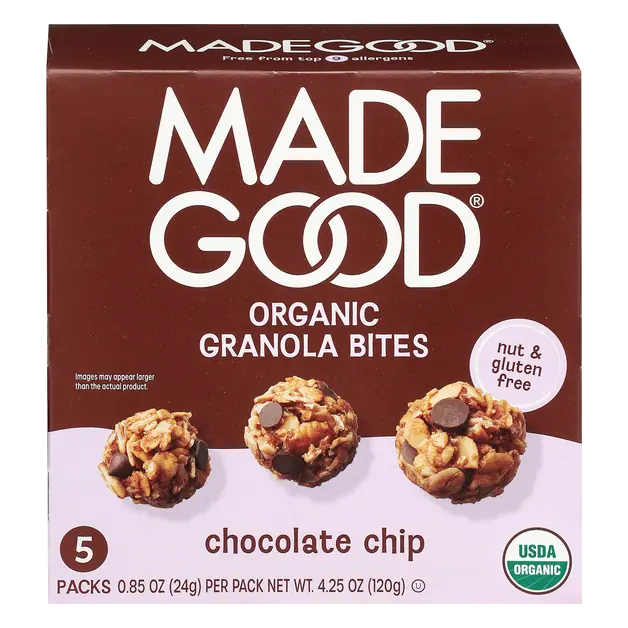 Organic Gluten & Nut Free Chocolate Chip Granola Minis - 5 ct