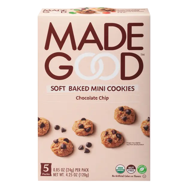 Organic Gluten & Nut Free Soft Baked Mini Chocolate Chip Cookies