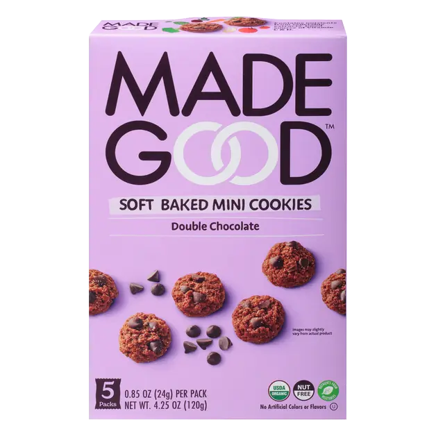 Organic Gluten & Nut Free Soft Mini Double Chocolate Cookies