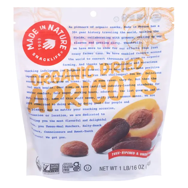 Organic Dried Fruit Apricots