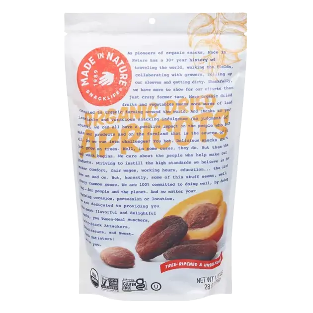 Snacklife Dried Apricots, Organic