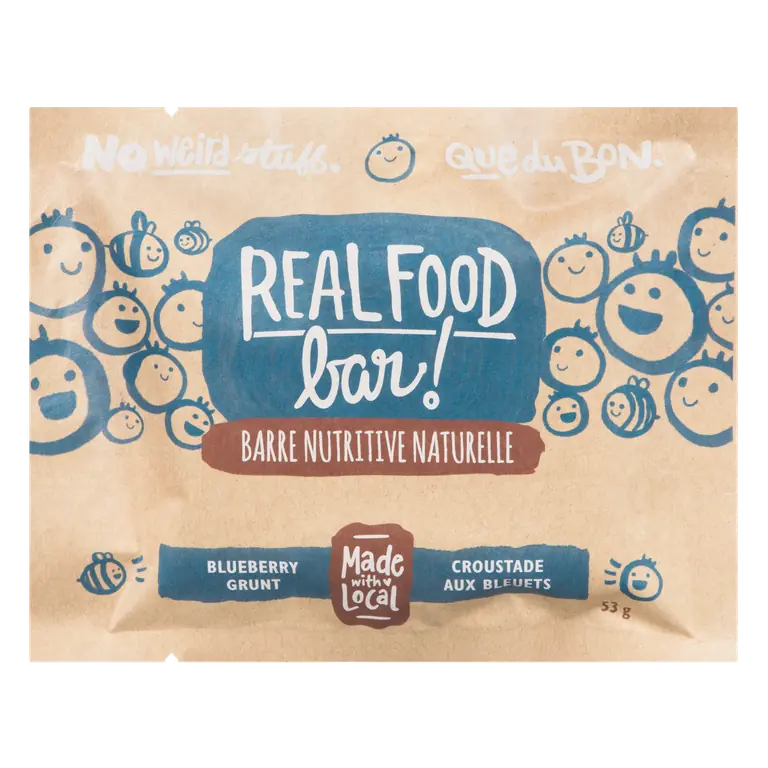 Real Fruit Bar Blueberry Grunt 53 g