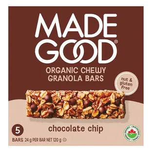 Granola Bars Chocolate Chip 5 x 24 g