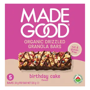 Granola Bars Birthday Cake Chocolate Drizzled 5 x 24 g