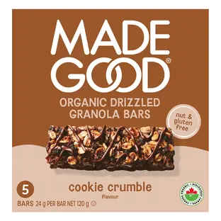 Granola Bars Cookie Crumble Chocolate Drizzled 5 x 24 g