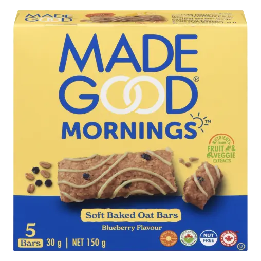 Mornings Oat Bars Soft Baked Blueberry 5 Pack