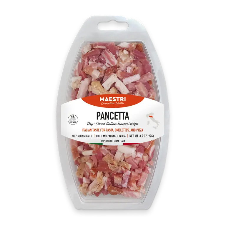 Pancetta Dry Cured Italian Bacon Strips
