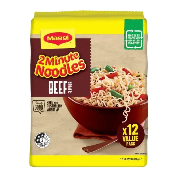 2 Minute Beef Flavour Noodles 12 Pack