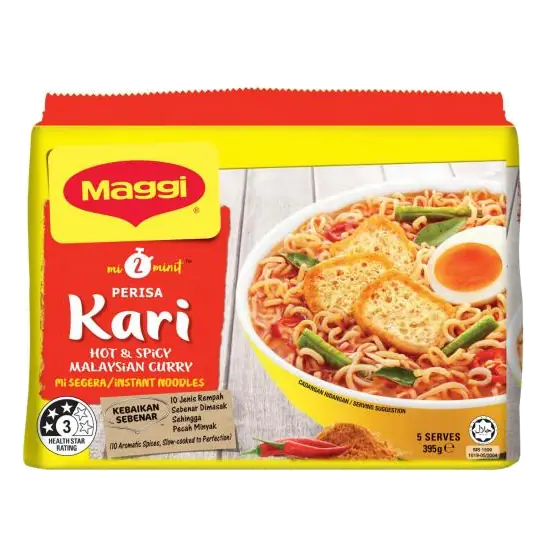 2 Minute Curry Instant Noodles 5 Pack