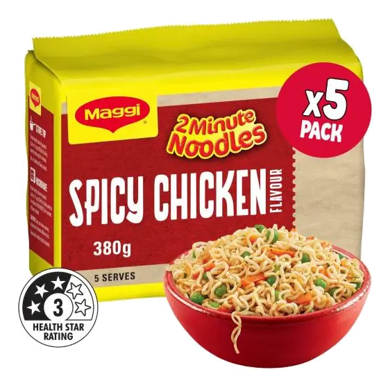 2 Minute Instant Noodles Spicy Chicken Flavour 5 Pack