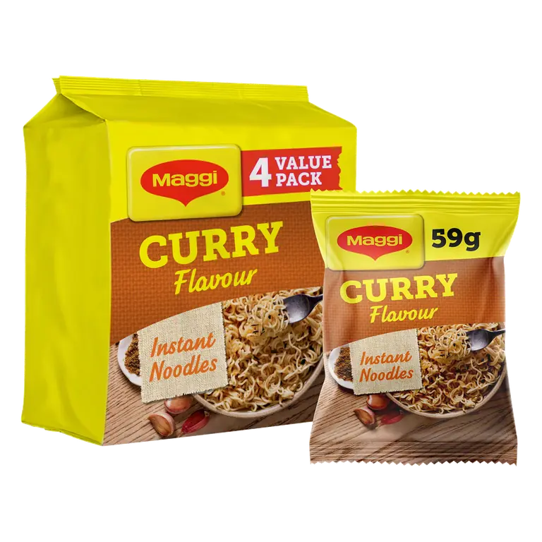 Maggi 3 Minute Curry Flavour Noodles Multipack 4x59g (295g)