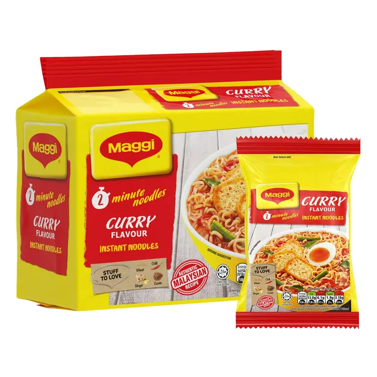 Curry Flavour Instant Noodles 5x79g