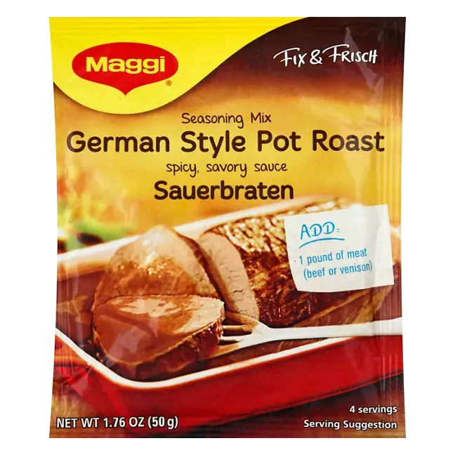 Fix & Frisch Seasoning Mix, Sauerbraten, German Style Pot Roast