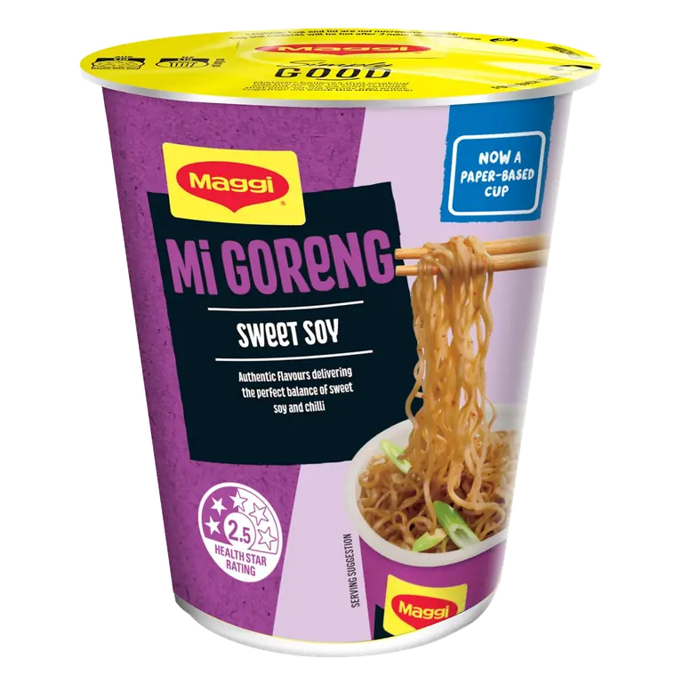 Fusian Instant Mi Goreng Soy & Mild Spice 2 Minute Cup