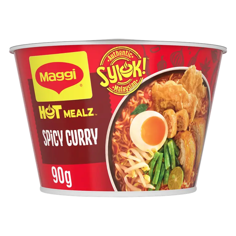Maggi Hot Mealz Spicy Curry Flavour Noodles 90g