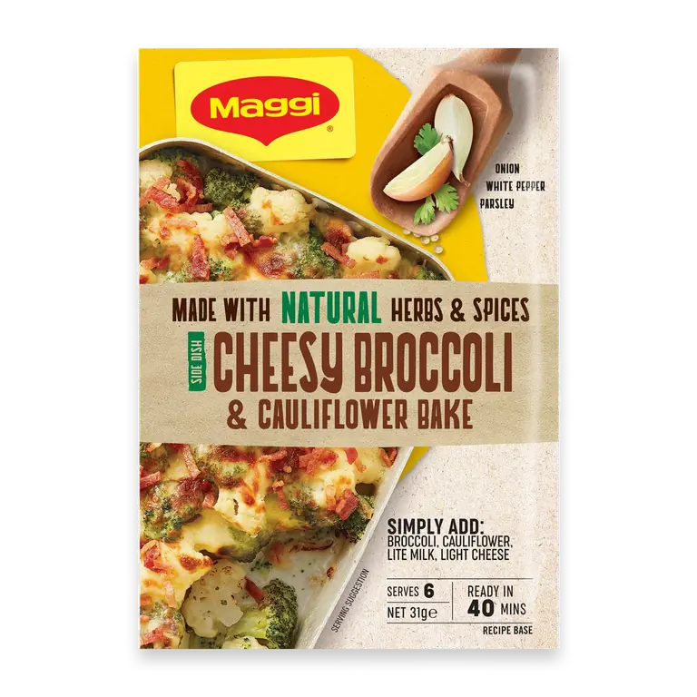Side Dishes Cheesy Broccoli & Cauliflower Bake