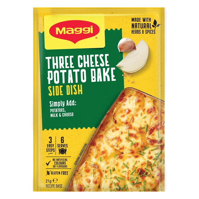 Three Cheese Potato Bake