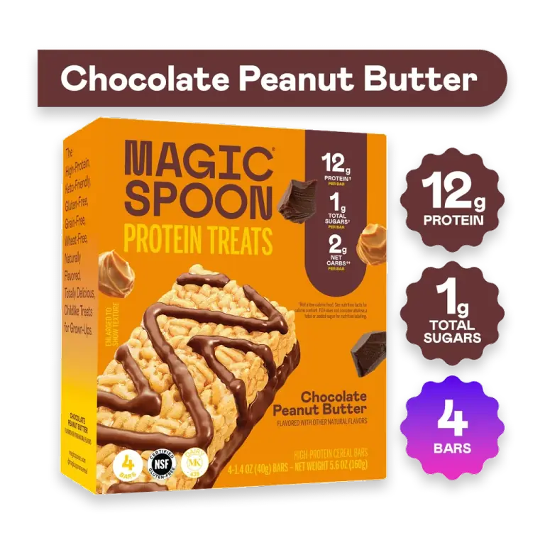 High-Protein Gluten-Free Chocolate Peanut Butter Cereal Treat Bars