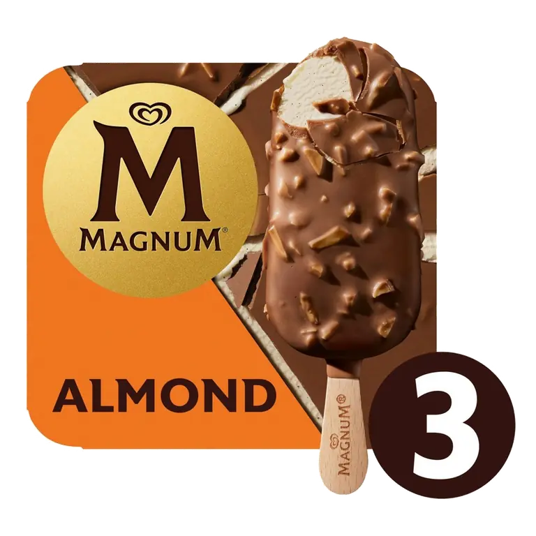Almond Ice Cream Sticks 3 x 100ml