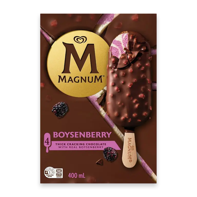 Boysenberry Ice Cream Sticks