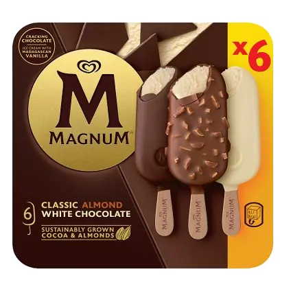 Magnum Classic, Almond & White Chocolate Ice Cream Sticks