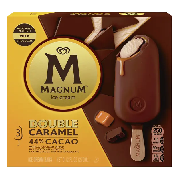 Double Caramel Ice Cream Bars - 3 ct