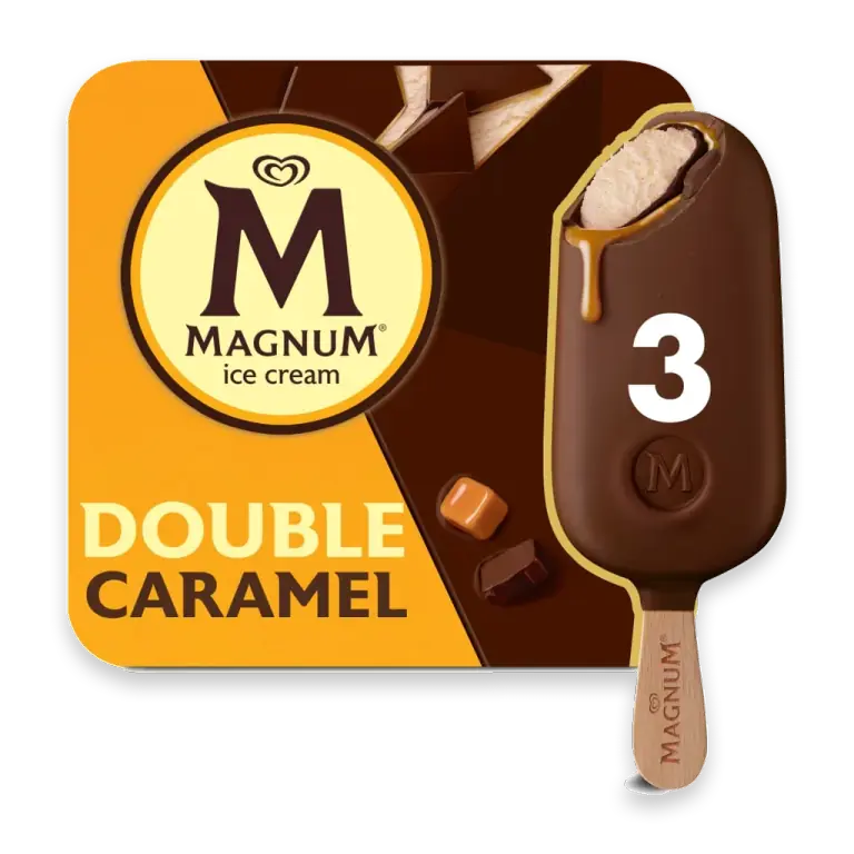 Double Caramel Ice Cream Bars