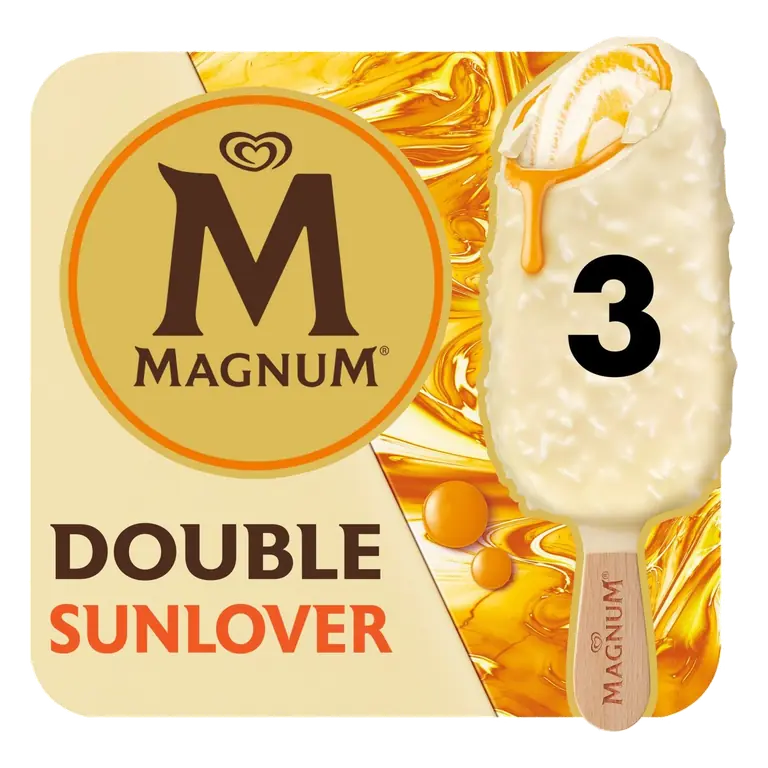 Double Sunlover White Chocolate, Mango, Coconut Ice Cream Sticks
