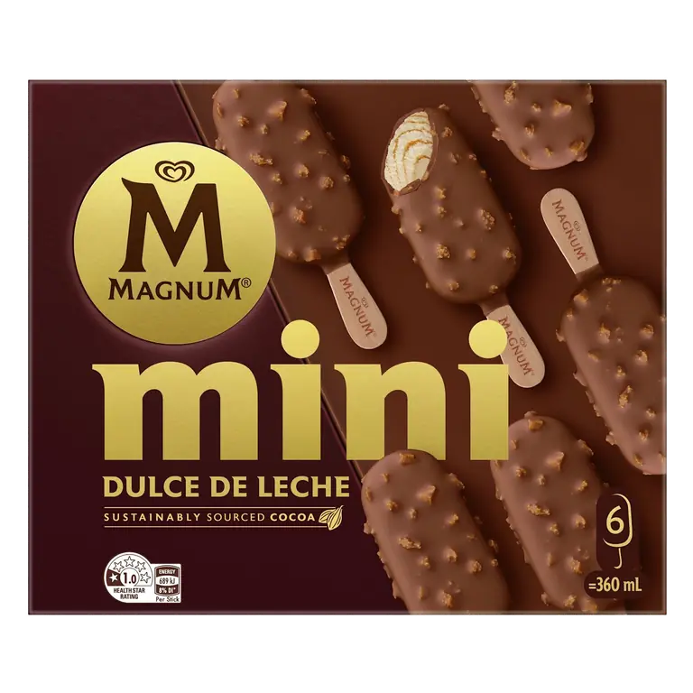 Dulce De Leche Frozen Mini Ice Cream Dessert Sticks