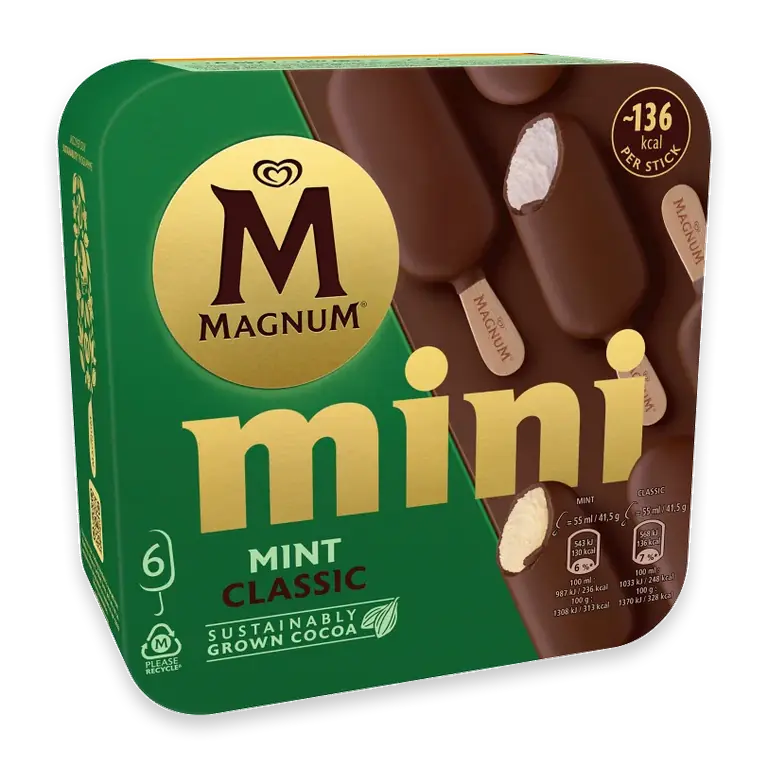Glass Mini Mint & Classic Glass 6p