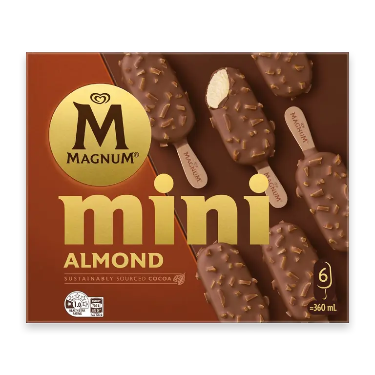 Mini Almond Ice Cream Sticks